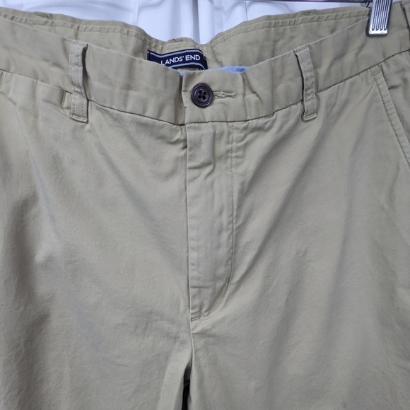 Lands' End Men's Traditional Fit Khaki Pants Sz 35 - Picture 6 of 11
